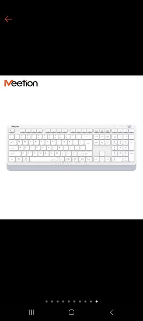 FREESHIP Bàn phím Meetion BTK530 Trắng Đã sử dụng. Mua bán Phụ kiện (Màn hình, Chuột...) tại Quận Phú Nhuận Tp Hồ Chí Minh được đăng bởi MỸ TRÂN hình 1