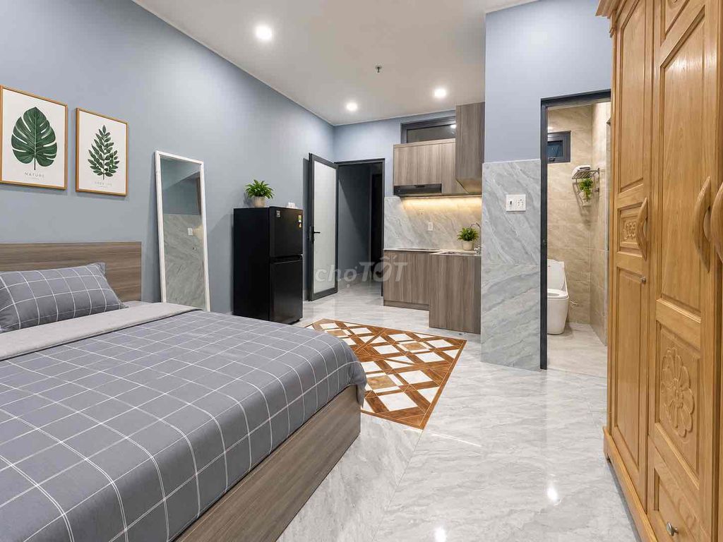 phòng trọ full nội thất mặt tiền đường Trường Chinh