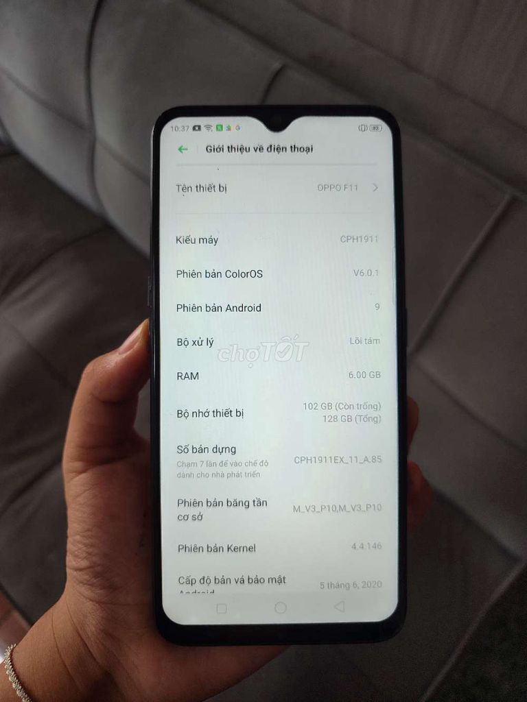 OPPO F11 128GB Đen. Mua bán Điện thoại tại Huyện Vĩnh Cửu Đồng Nai được đăng bởi Nhi Nguyễn hình 1