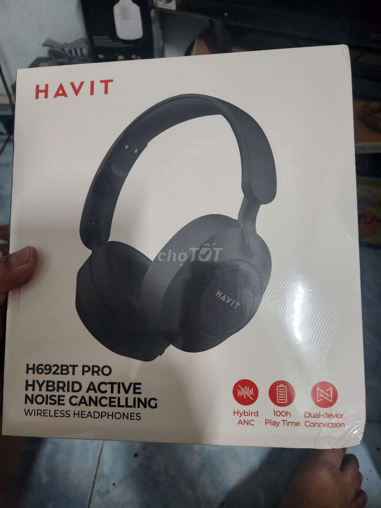Tai nghe Havit H692BT Pro Đen chống ồn. Mua bán Tivi, Âm thanh tại Quận 10 Tp Hồ Chí Minh được đăng bởi Hoàng Gia Bảo Bảo hình 1