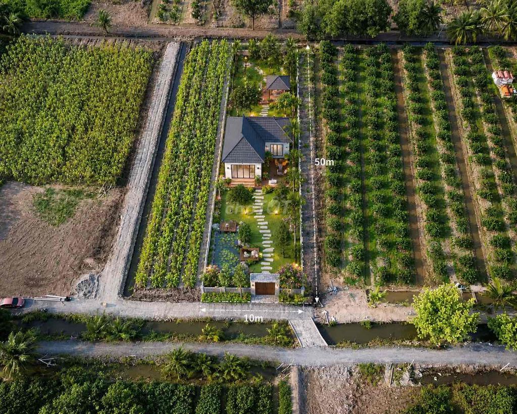 490tr/500m2 đất vườn cách nhựa 300m nhà dân xung quanh , ô tô tận nơi