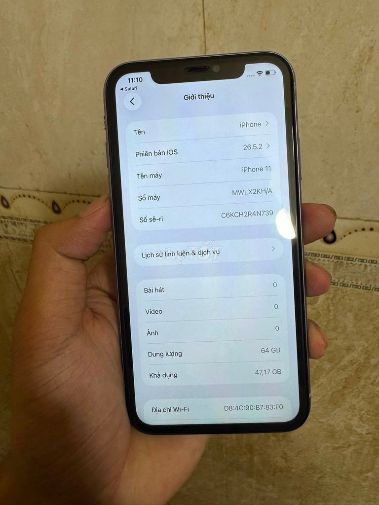 Apple iPhone 11 64GB Tím. Mua bán Điện thoại tại Quận 5 Tp Hồ Chí Minh được đăng bởi Hội Đồ Điện Tử hình 1
