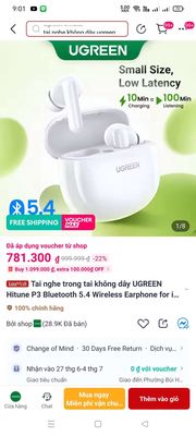 Tai nghe Bluetooth Ugreen. Mua bán Thiết bị đeo thông minh tại Thị xã Tân Uyên Bình Dương được đăng bởi chuyen khui kiện hàng bom lazada vs shoppe 