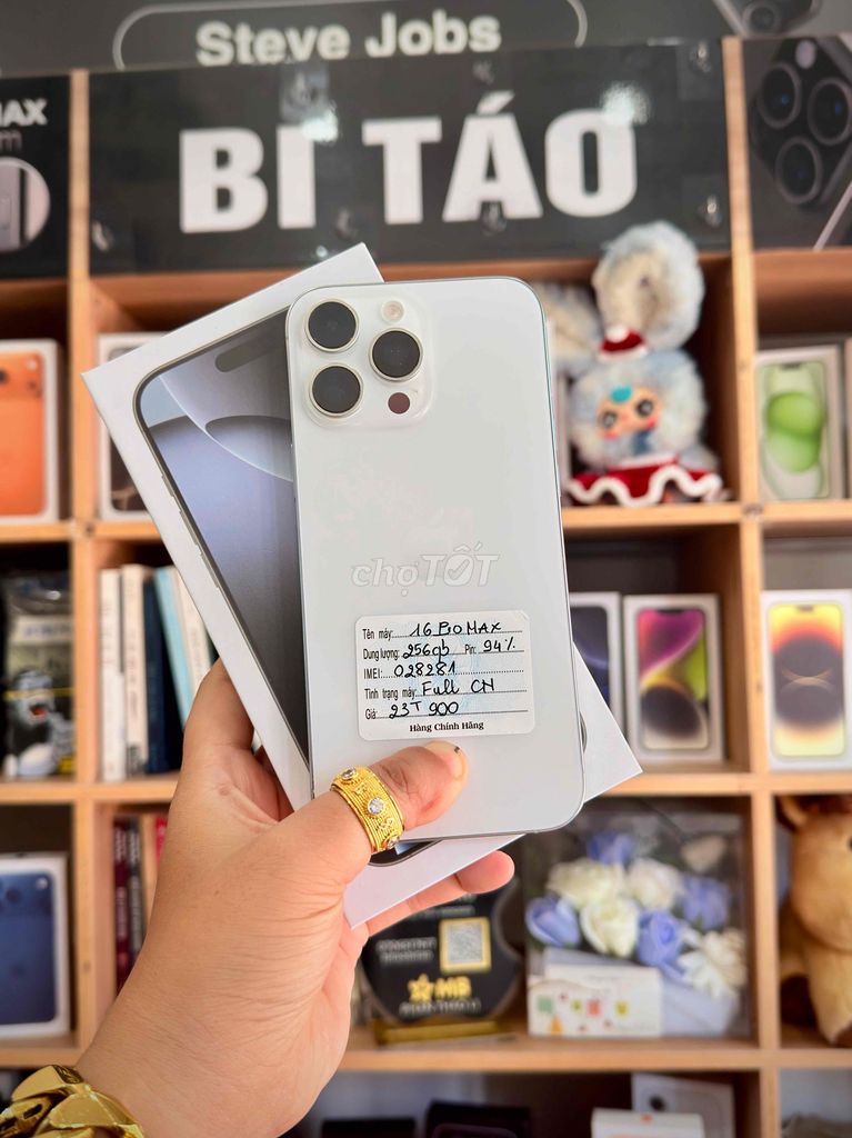 IPhone 16ProMax 256GB Trắng Titan. Mua bán Điện thoại tại Thành phố Long Xuyên An Giang được đăng bởi Bi Táo Store hình 1