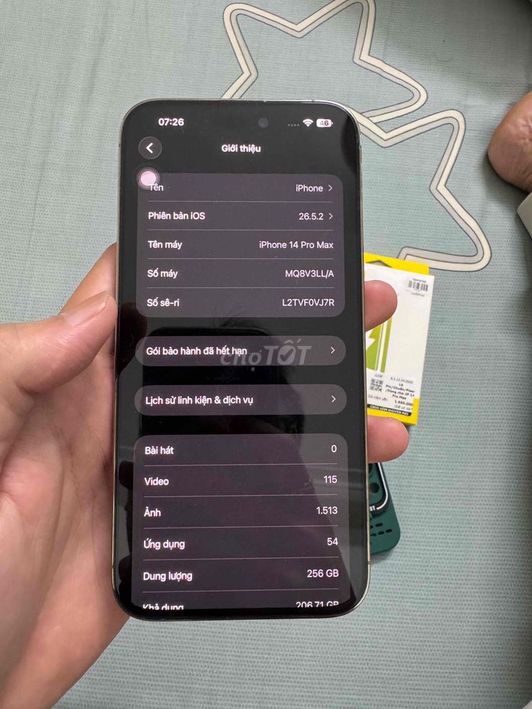 Apple iPhone 14 Pro Max 256GB Vàng LL/A. Mua bán Điện thoại tại Quận Long Biên Hà Nội được đăng bởi Hoàng Sơn hình 1