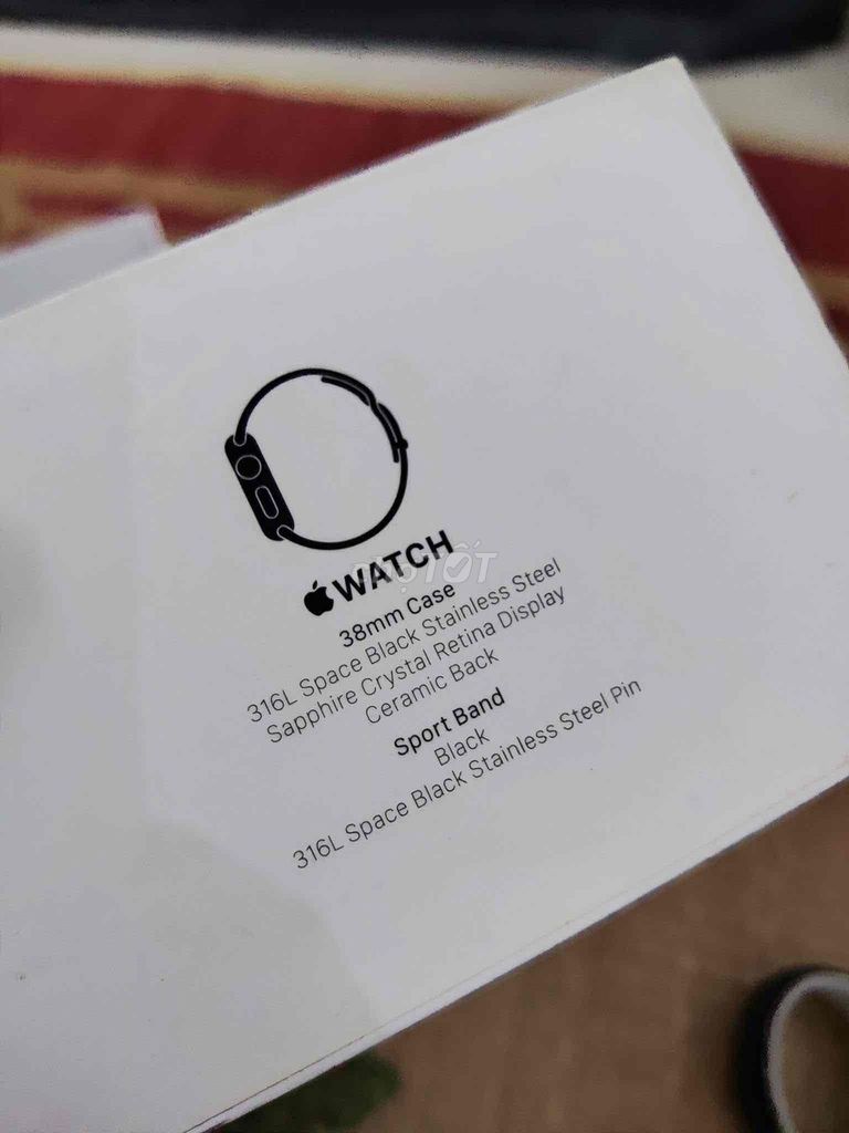 Apple Watch Đen Thép 38mm. Mua bán Thiết bị đeo thông minh tại Quận Hà Đông Hà Nội được đăng bởi Ng Thao hình 1