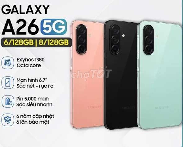 Samsung Galaxy A26 5G 8GB/128GB Hồng. Mua bán Điện thoại tại Quận 5 Tp Hồ Chí Minh được đăng bởi Huỳnh Vũ hình 1