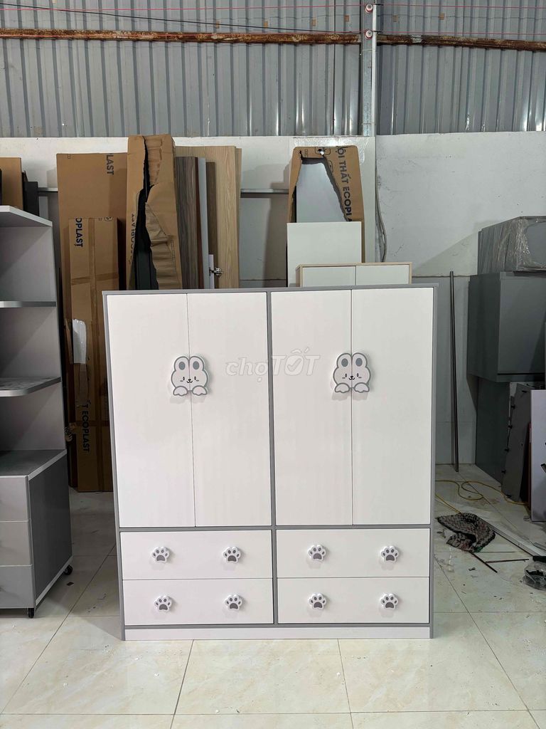Tủ quần áo trẻ em Nhựa Đài Loan 145*130*40 ////. Mua bán Tủ, kệ gia đình tại Quận Tân Bình Tp Hồ Chí Minh được đăng bởi Nội Thất Giá Xưởng hình 1