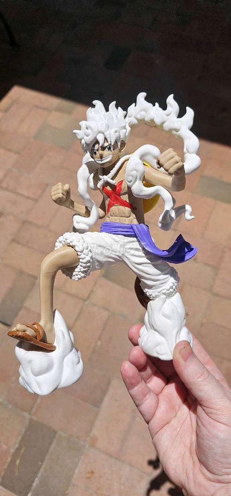Mô hình Luffy Gear 5 Nhựa Trắng Nâu Vàng. Mua bán Sở thích khác tại Thị xã Phổ Yên Thái Nguyên được đăng bởi Đồ chơi in3D  hình 1