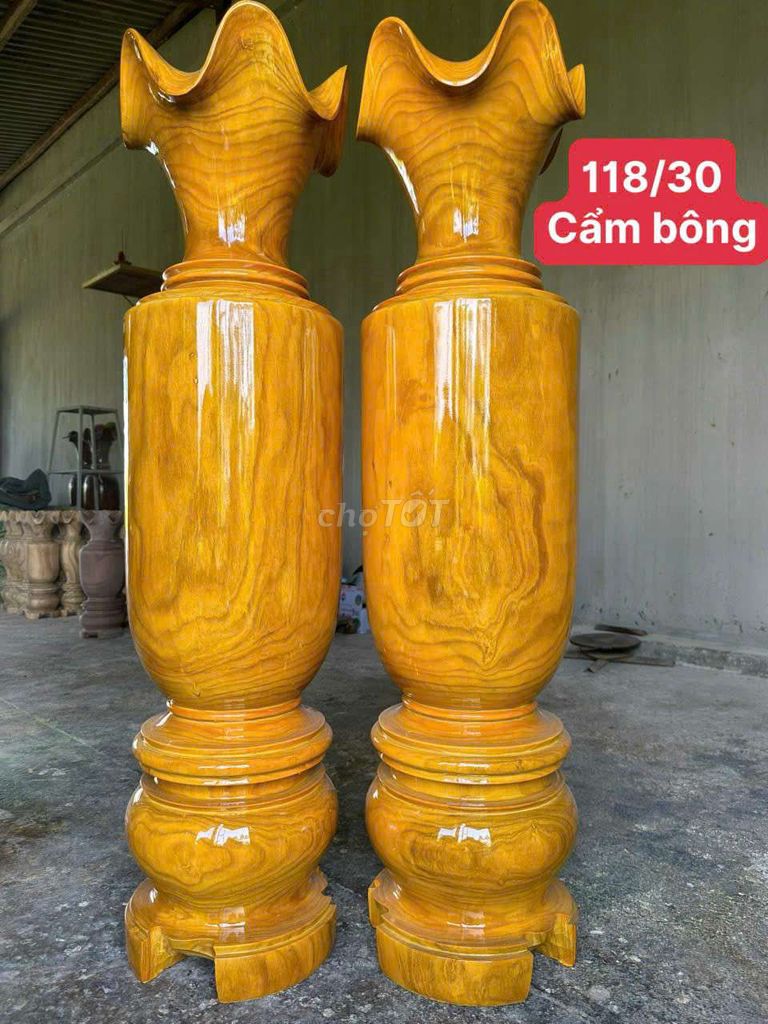 Lộc bình cao 118*30cm, siêu vân