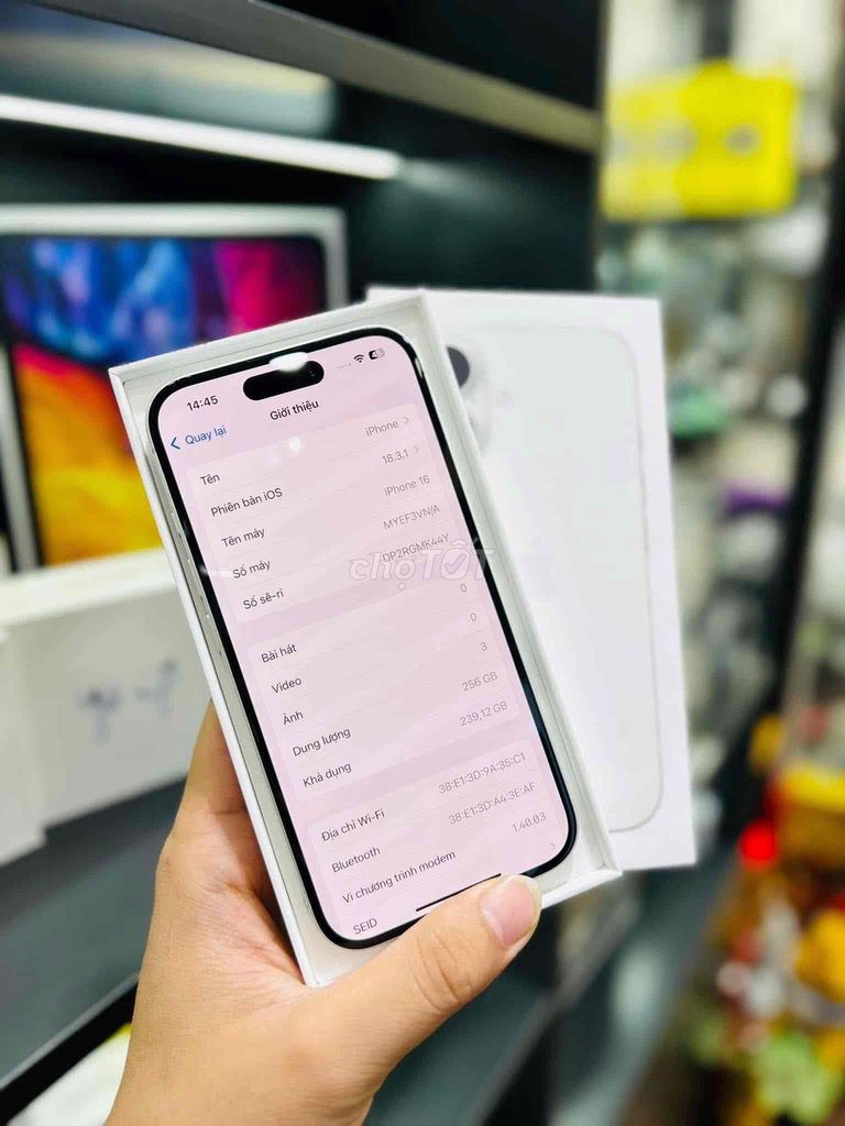 iPhone 16 256GB Trắng