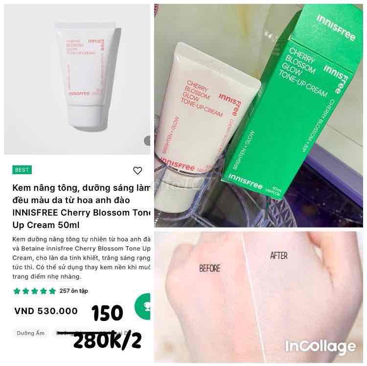 Kem dưỡng da mặt Innisfree Tone Up. Mua bán Phụ kiện thời trang khác tại Quận Bình Thạnh Tp Hồ Chí Minh được đăng bởi JennyTran hình 1