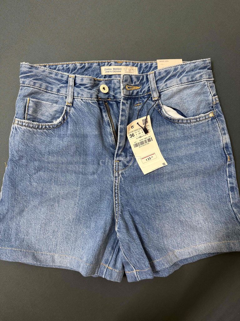 Quần short Jean Zara Basic Nữ size 36. Mua bán Quần áo tại Quận Tân Phú Tp Hồ Chí Minh được đăng bởi PhiPhi hình 1