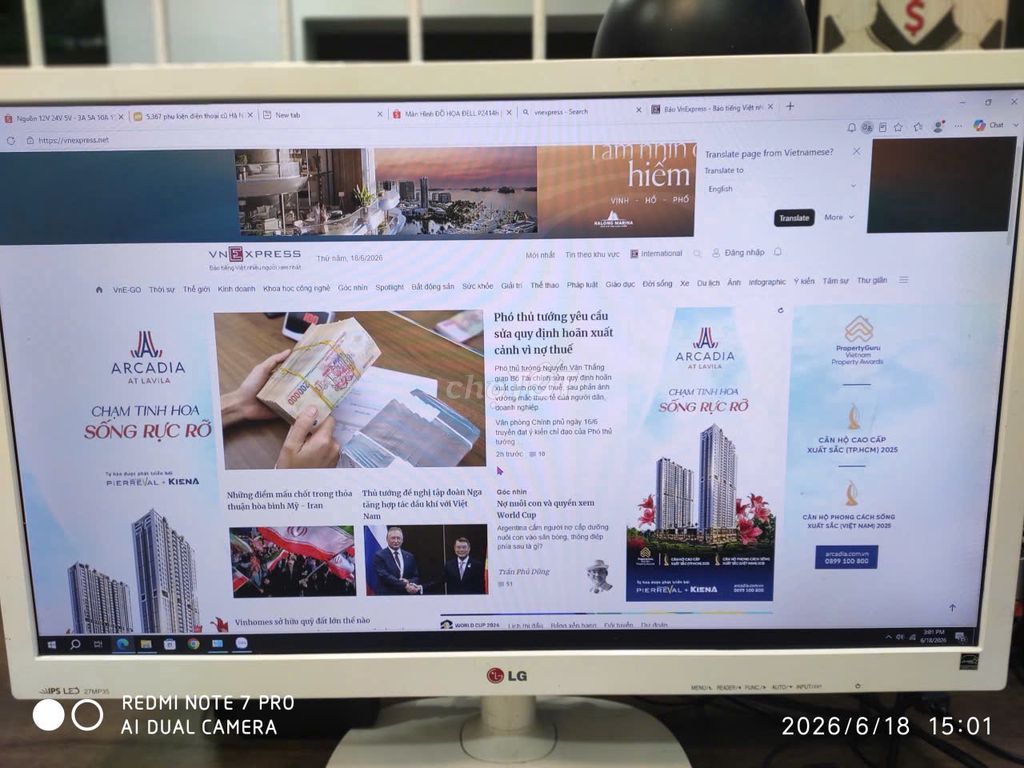Màn hình LG 27 inch Full HD Trắng. Mua bán Phụ kiện (Màn hình, Chuột...) tại Quận Thanh Xuân Hà Nội được đăng bởi Hoàng Huynh hình 1