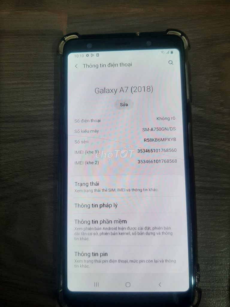 Samsung Galaxy A7 (2018) Nứt nhẹ. Mua bán Điện thoại tại Quận Lê Chân Hải Phòng được đăng bởi Khánh Nguyen hình 1