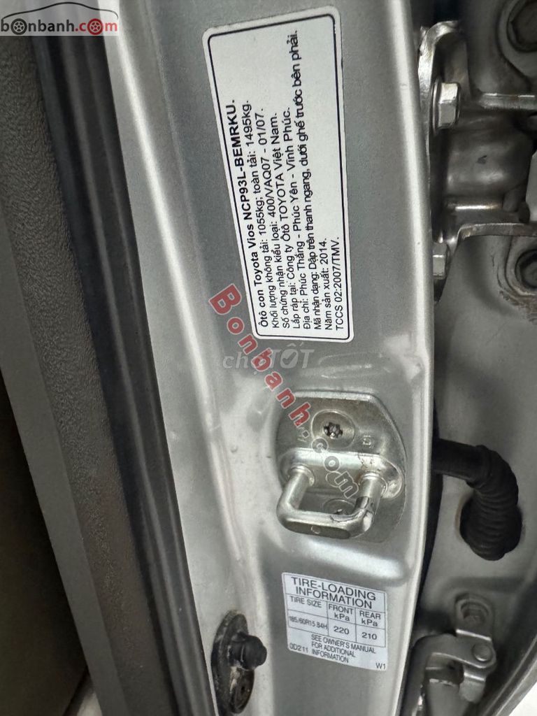 Toyota Vios 1.5E 2014. Mua bán Ô tô tại Thành phố Việt Trì Phú Thọ được đăng bởi Mr : Hung hình 2