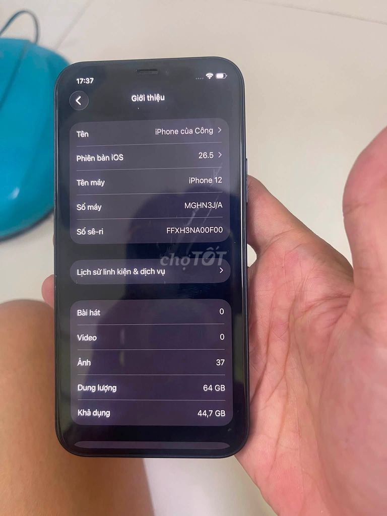 Apple iPhone 12 64GB Đen Đã sử dụng. Mua bán Điện thoại tại Quận 5 Tp Hồ Chí Minh được đăng bởi Hội Đồ Điện Tử hình 1