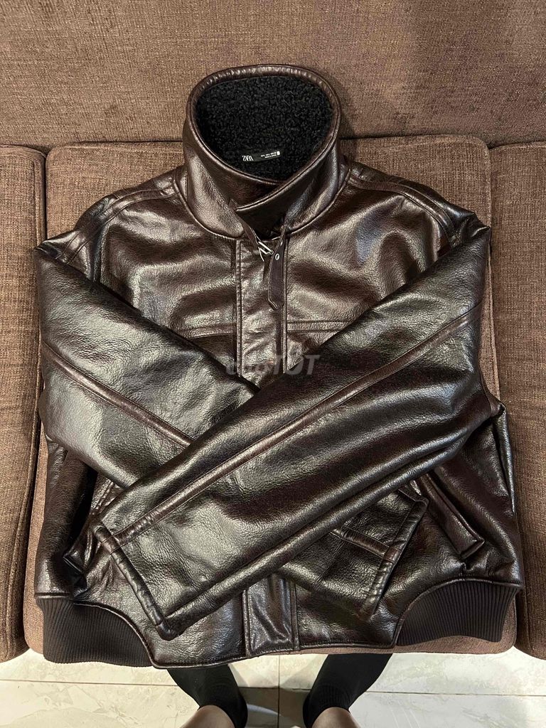 Áo khoác da Zara Nam Da Nâu L. Mua bán Quần áo tại Quận Tây Hồ Hà Nội được đăng bởi Hn hình 1