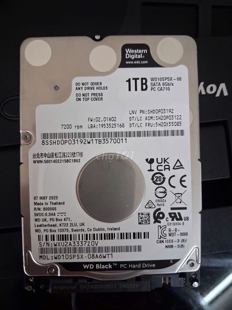 Ổ cứng HDD Western Digital 1TB. Mua bán Linh kiện (RAM, Card...) tại Quận Đống Đa Hà Nội được đăng bởi Anh Hùng hình 1