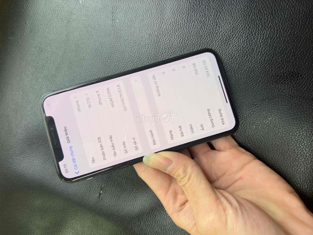 iPhone X 256GB Đen bóng - Jet black