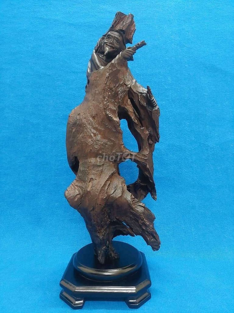 Tượng gỗ lũa Tế Công Tinh xảo 78x28x24cm. Mua bán Đồ sưu tầm, đồ cổ tại Thành phố Thủ Đức Tp Hồ Chí Minh được đăng bởi Trần Xuân Dương hình 1