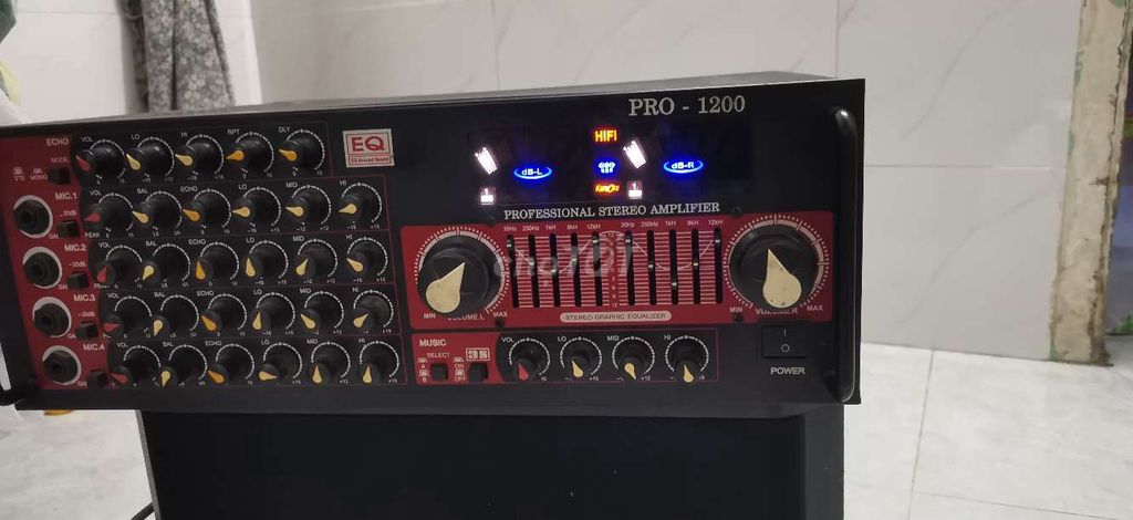 Ampli PRO - 1200 Karaoke Đen 250W. Mua bán Tivi, Âm thanh tại Quận 4 Tp Hồ Chí Minh được đăng bởi ROMA hình 1