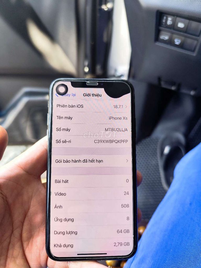 Apple iPhone XS 64GB Đen Mỹ Đốm màn. Mua bán Điện thoại tại Quận Hai Bà Trưng Hà Nội được đăng bởi Ngô Anh Tú  hình 1