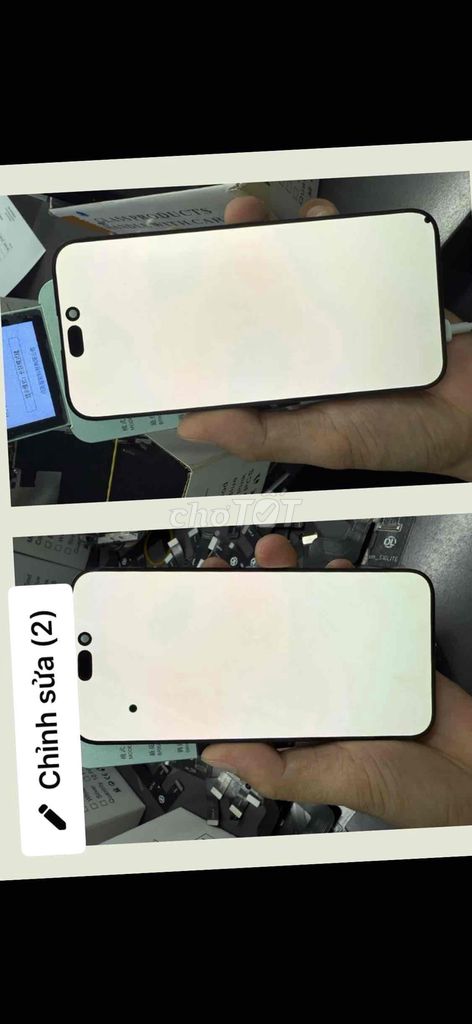 Màn zin đốm iphone 15 promax xíu nhẹ như hình ok