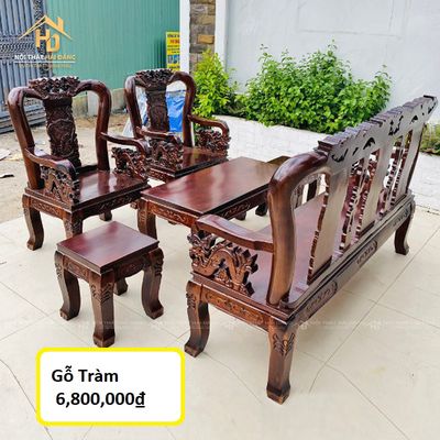 Salon Gỗ Trạm Khắc Rồng  Giá Xưởng. Mua bán Bàn ghế tại Quận Bình Thạnh Tp Hồ Chí Minh được đăng bởi Tổng Kho Nội Thất Hải Đăng
