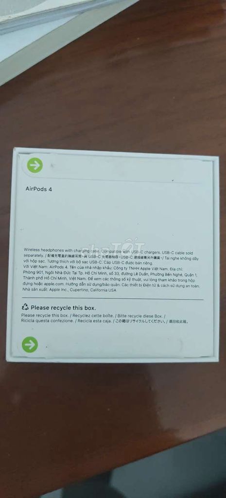 Tai nghe Apple AirPods 4 Trắng. Mua bán Tivi, Âm thanh tại Huyện Tuy Phước Bình Định được đăng bởi Nguyễn Quốc Lâm hình 1