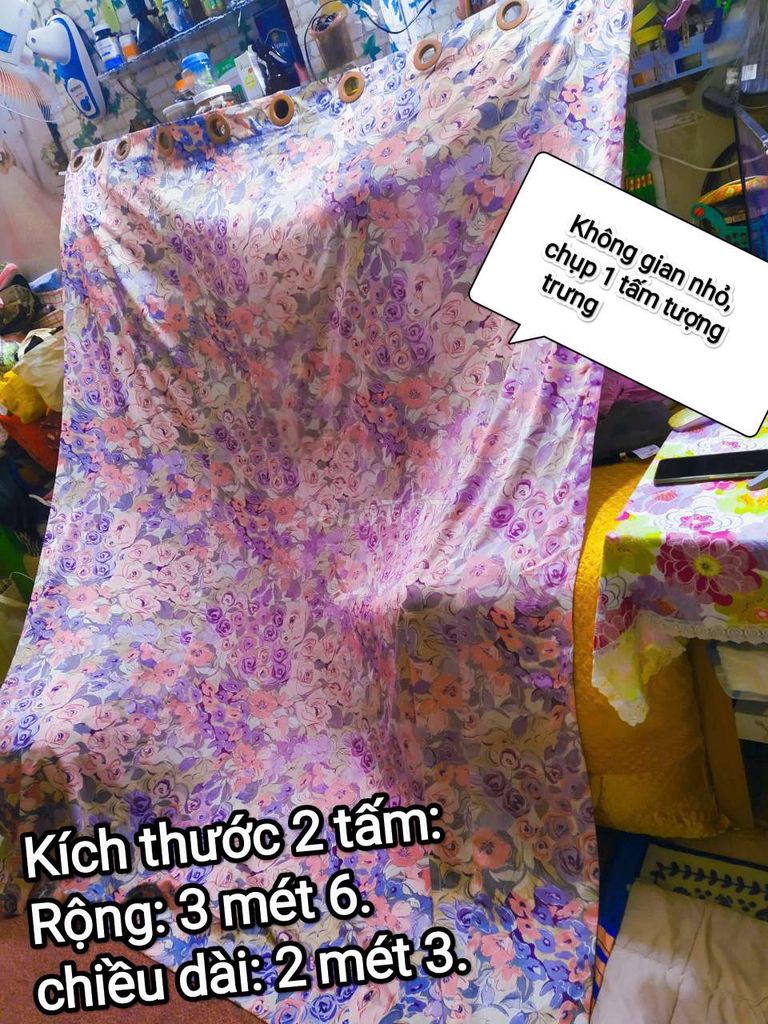 Cặp rèm trang trí chống nắng cho cửa chính.A18. Mua bán Cây cảnh, đồ trang trí tại Quận Bình Thạnh Tp Hồ Chí Minh được đăng bởi Vũ Tâm Phượng hình 1