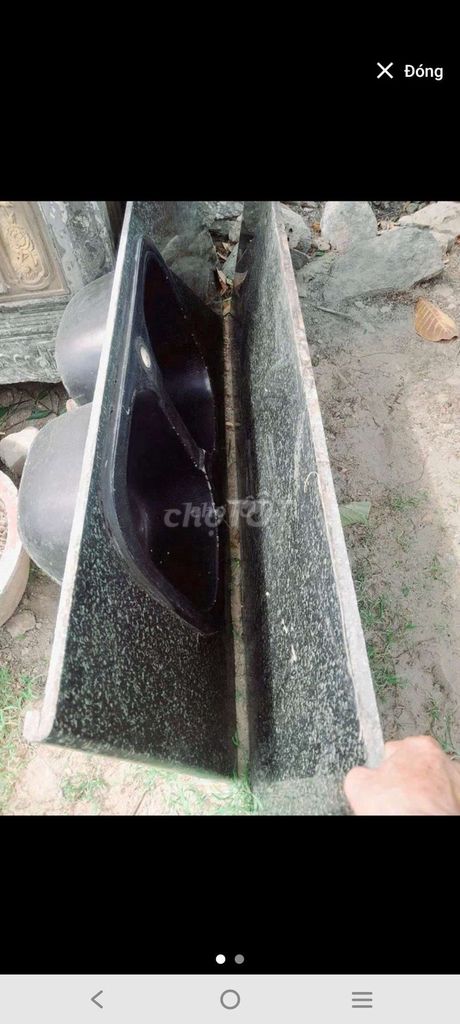 Bồn rửa chén Đá Đen 1m8x60cm. Mua bán Dụng cụ nhà bếp tại Quận Liên Chiểu Đà Nẵng được đăng bởi hi hình 1