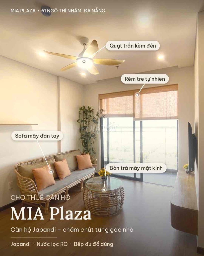 Аренда · Mia Center Point · 2 комн. · 63 м² · Quận Liên Chiểu, ул. Đường Ngô Thì Nhậm