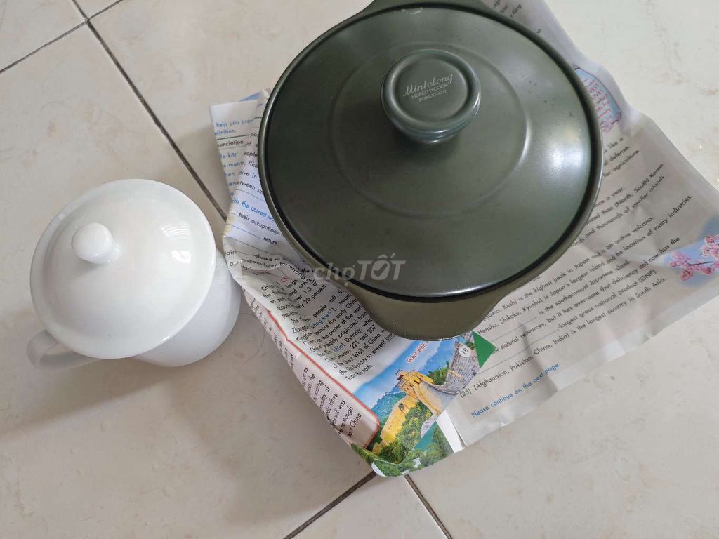 Nồi dưỡng sinh Minh Long Sứ Xám xanh. Mua bán Dụng cụ nhà bếp tại Quận 7 Tp Hồ Chí Minh được đăng bởi Lê Phú Khang hình 1