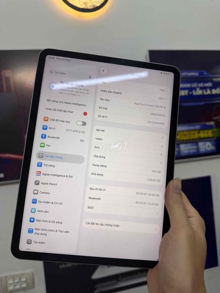 📱 IPAD PRO M2 11" 256GB GRAY ĐẸP KENG CHỈ 16.99TR. Mua bán Máy tính bảng tại Quận Đống Đa Hà Nội được đăng bởi CITYAPPLE hình 1
