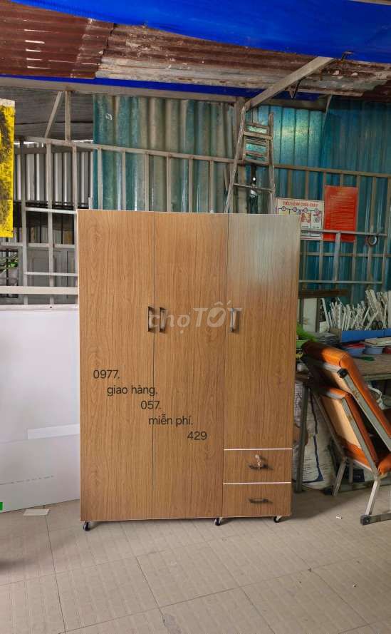 Tủ 3 cánh.tủ nhựa 3 cánh hh99