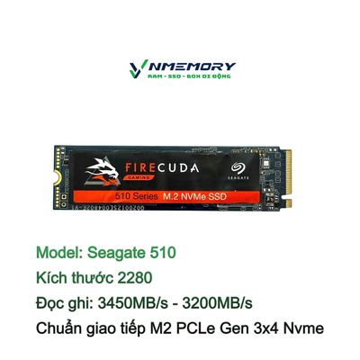 Ổ cứng SSD M2-PCIe 2TB Seagate FireCuda 510. Mua bán Linh kiện (RAM, Card...) tại Quận Tân Bình Tp Hồ Chí Minh được đăng bởi Memoryshop