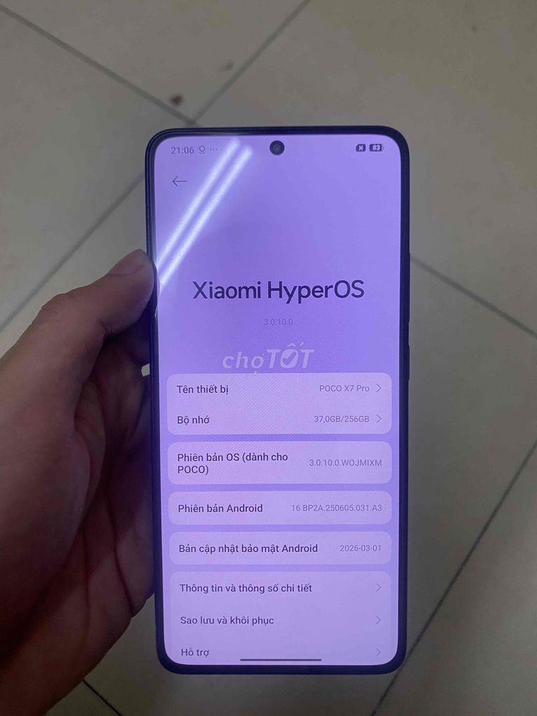 POCO X7 Pro 8GB/256GB Đen. Mua bán Điện thoại tại Quận Nam Từ Liêm Hà Nội được đăng bởi xuân trần hình 1