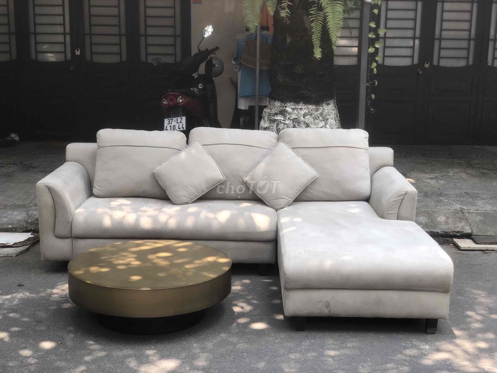Bộ Sofa Góc L Nệm Xám. Mua bán Bàn ghế tại Quận Thanh Khê Đà Nẵng được đăng bởi Huyền Anh  hình 1