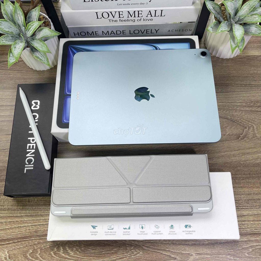 🔥 iPAD AIR 7 11” M3 256GB WIFI BLUE – COMBO SIÊU N. Mua bán Máy tính bảng tại Quận Tân Bình Tp Hồ Chí Minh được đăng bởi Phát Võ hình 1