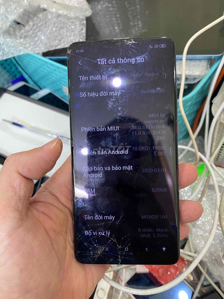 Bán Xác Xiaomi Redmi K20 zin hỏng hẳn màn. Mua bán Điện thoại tại Quận Hà Đông Hà Nội được đăng bởi Mạnh Mobile hình 1