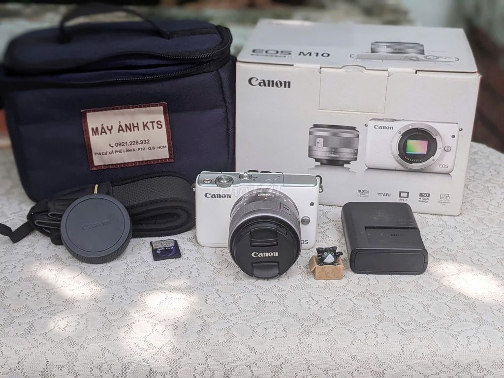 [Máy ảnh KTS] Canon EOS M10 Trắng 15-45mm. Mua bán Máy ảnh, Máy quay tại Quận 6 Tp Hồ Chí Minh được đăng bởi may anh KTS hình 1