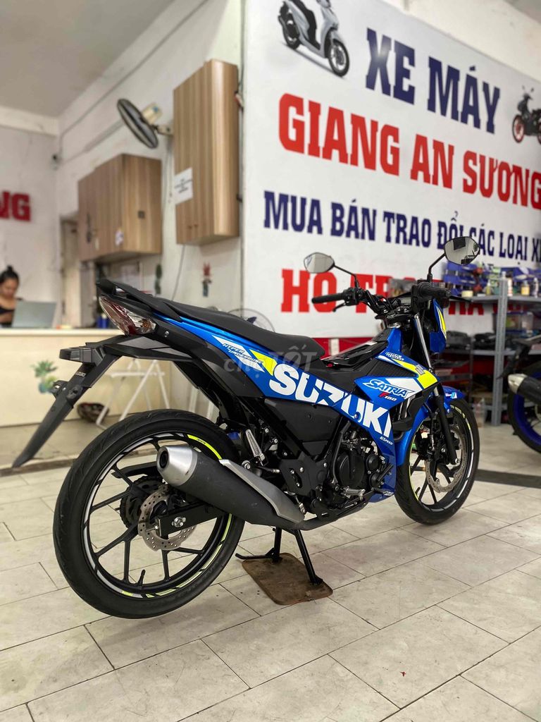 Suzuki Satria 150 đk 2020 màu xanh gp BSTP. Mua bán Xe máy tại Quận 12 Tp Hồ Chí Minh được đăng bởi Xe Máy Hoàng Giang An Sương  hình 6