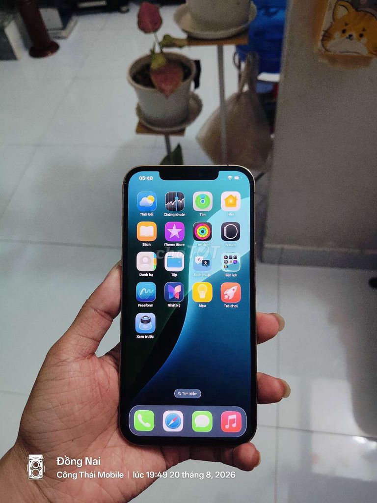 Apple iPhone 12 Pro Max 128GB Vàng Đã sử dụng. Mua bán Điện thoại tại Huyện Vĩnh Cửu Đồng Nai được đăng bởi thái  hình 1