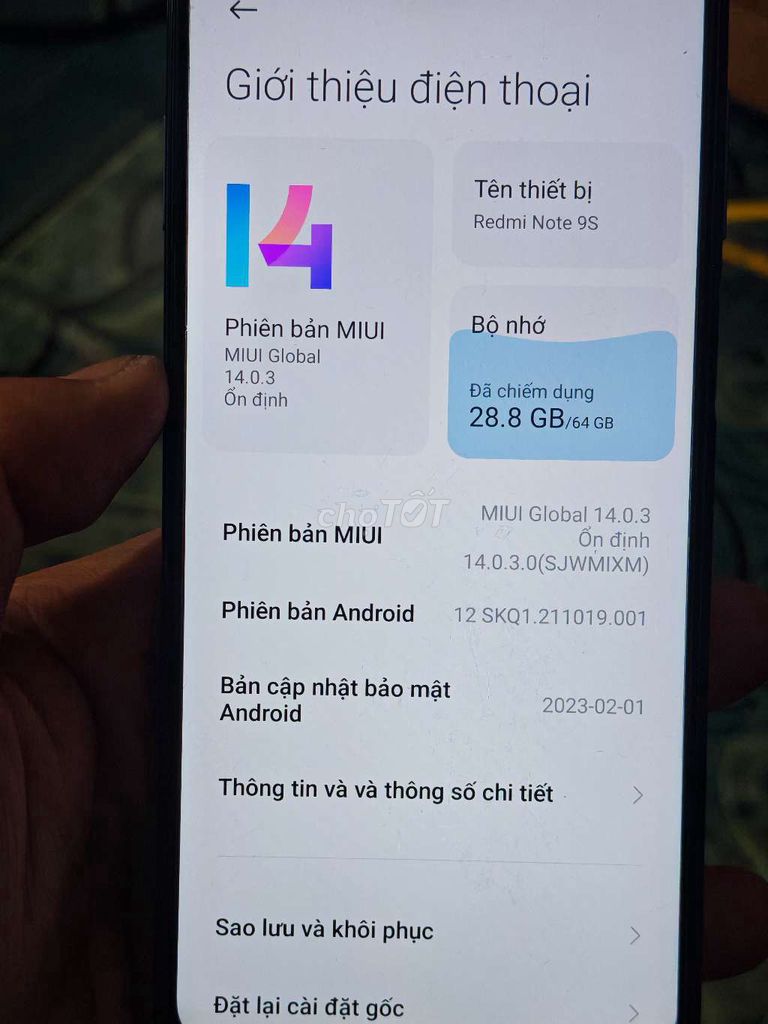 redmi note 9s không lỗi lầm gì. Mua bán Điện thoại tại Huyện Thạch Thất Hà Nội được đăng bởi đức huy hình 1