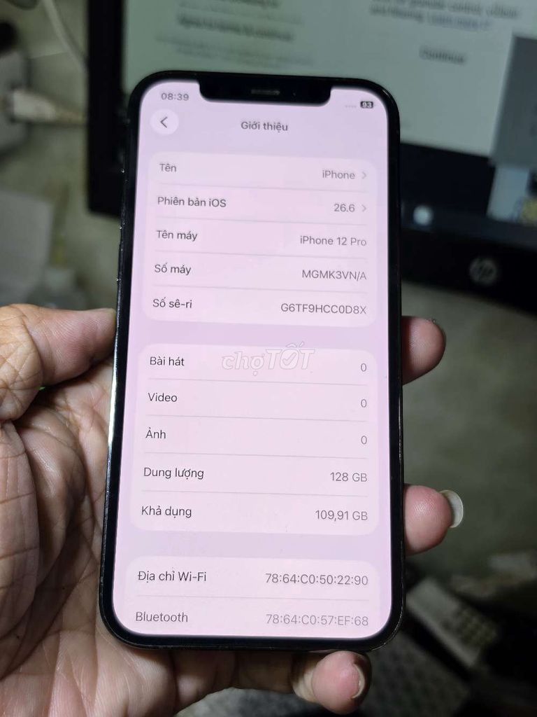  iPhone 12 Pro 128GB VN zin áp xuất đẹp 98%. Mua bán Điện thoại tại Quận 8 Tp Hồ Chí Minh được đăng bởi Thiên Hòa mobile  hình 1