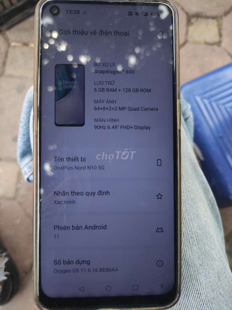 OnePlus Nord N10 5G 6GB/128GB Đen. Mua bán Điện thoại tại Quận Hoàng Mai Hà Nội được đăng bởi Nguyễn Mạnh Thắng hình 1