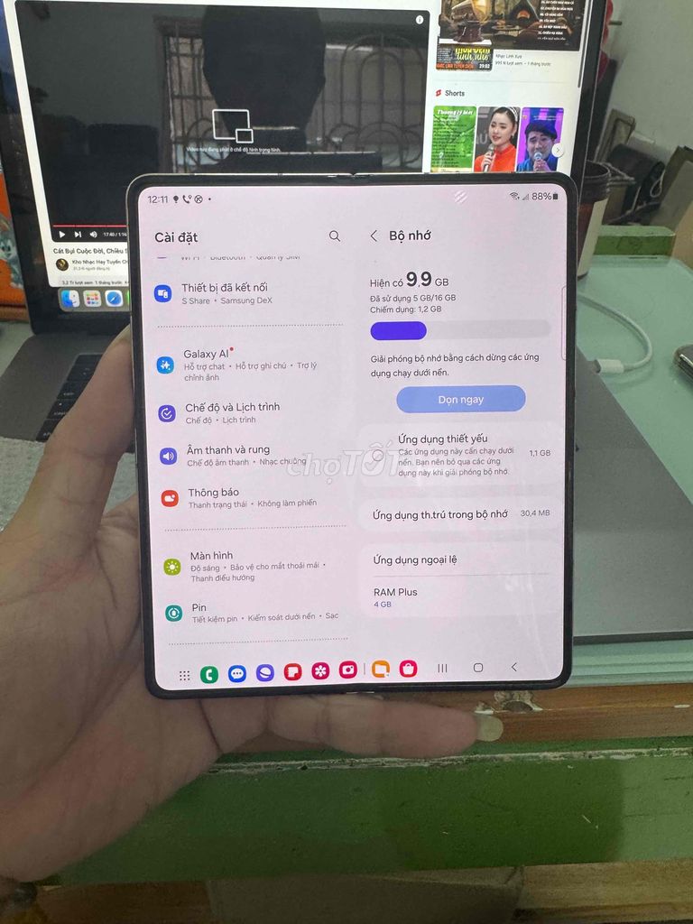 Samsung Galaxy Z Fold 4 (16gb/512gb) Gold bản TQ