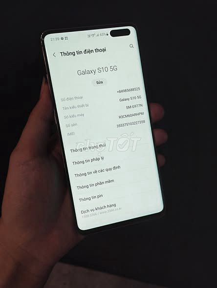 Samsung Galaxy S10 5G 256GB Vàng. Mua bán Điện thoại tại Quận 1 Tp Hồ Chí Minh được đăng bởi Hội Đồ Điện Tử hình 1