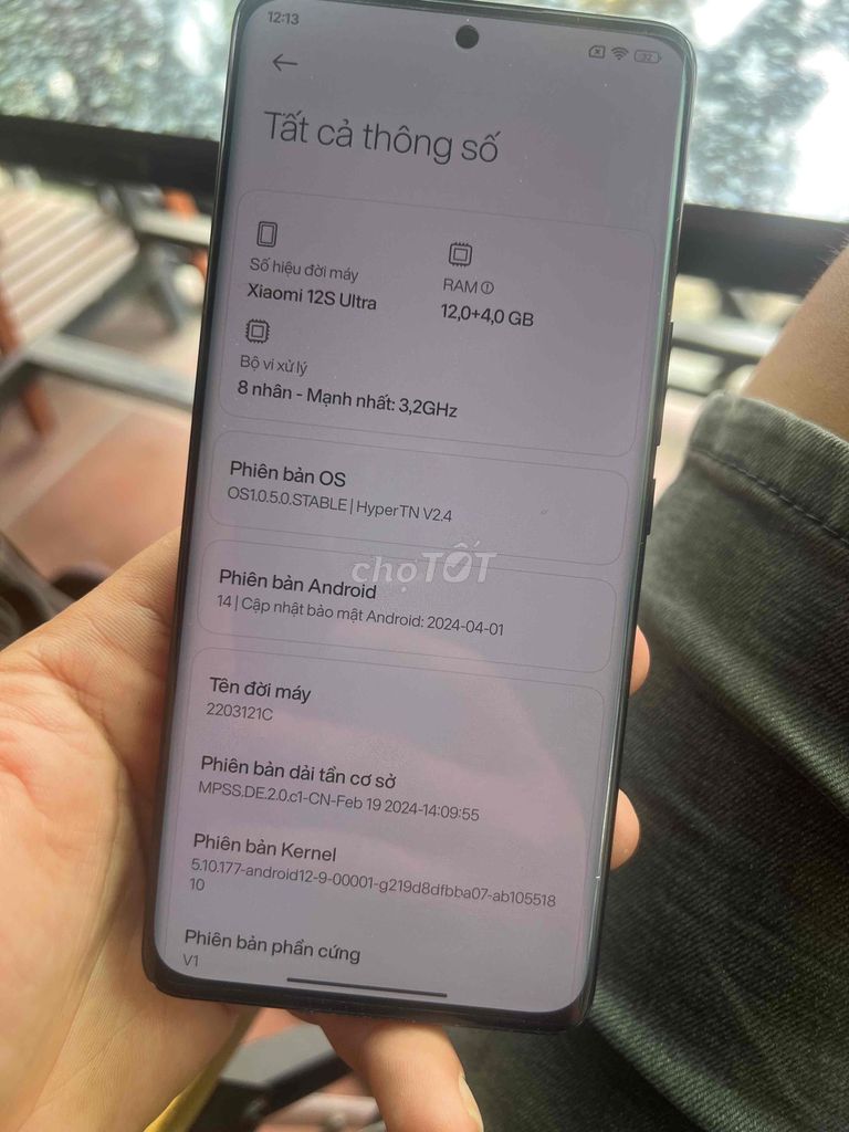 Xiaomi 12S Ultra 12GB/256GB Đen. Mua bán Điện thoại tại Thành phố Thuận An Bình Dương được đăng bởi Trung Apple Ko bán góp hình 1